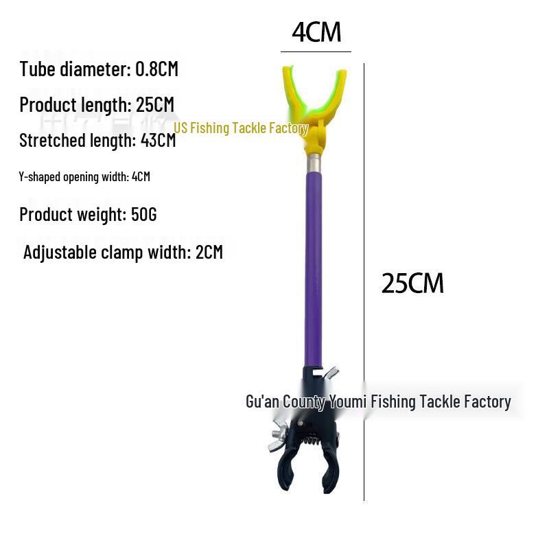 Aluminum Alloy Fishing Rod Holder - Universal Outdoor Rod Stand