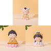 Buddhist Blessing Resin Figurine With Lotus Base For Home Decor And Giftgiving