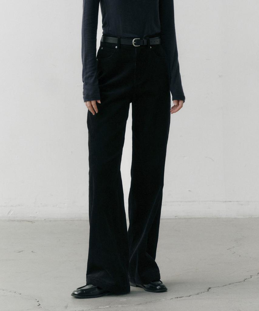 OSTKAKA Essential Wide Corduroy Pants Black