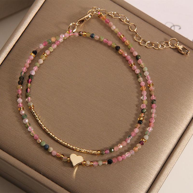 

Браслет из натуральных кристаллов, женский простой дизайн, легкий, роскошный, простой, модный, женский подарок