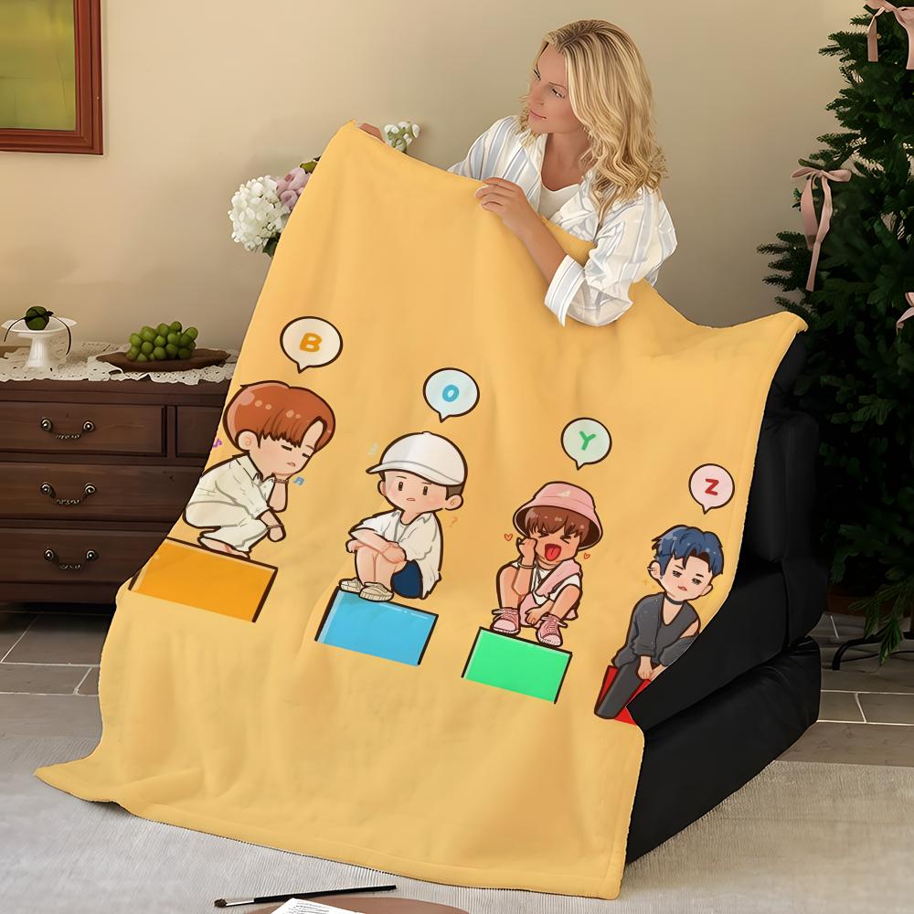 Music T-the B-boyz Throw Flannel Blanket, Soft Warm, Durable & Washable cute Cool