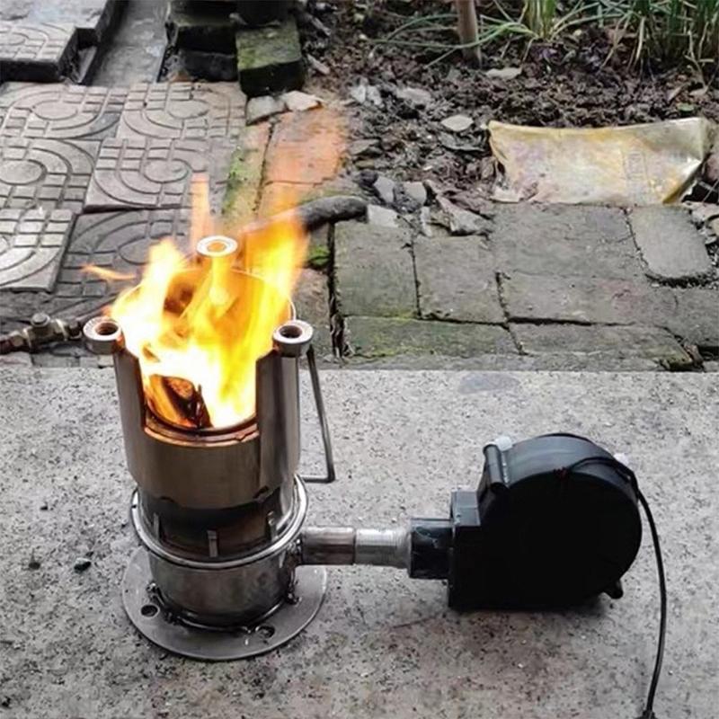 BBQ Air Blower Fan with Variable Speed Controlling Centrifugal Fan for Camping Outdoor Quick Charcoal Starter Cooking