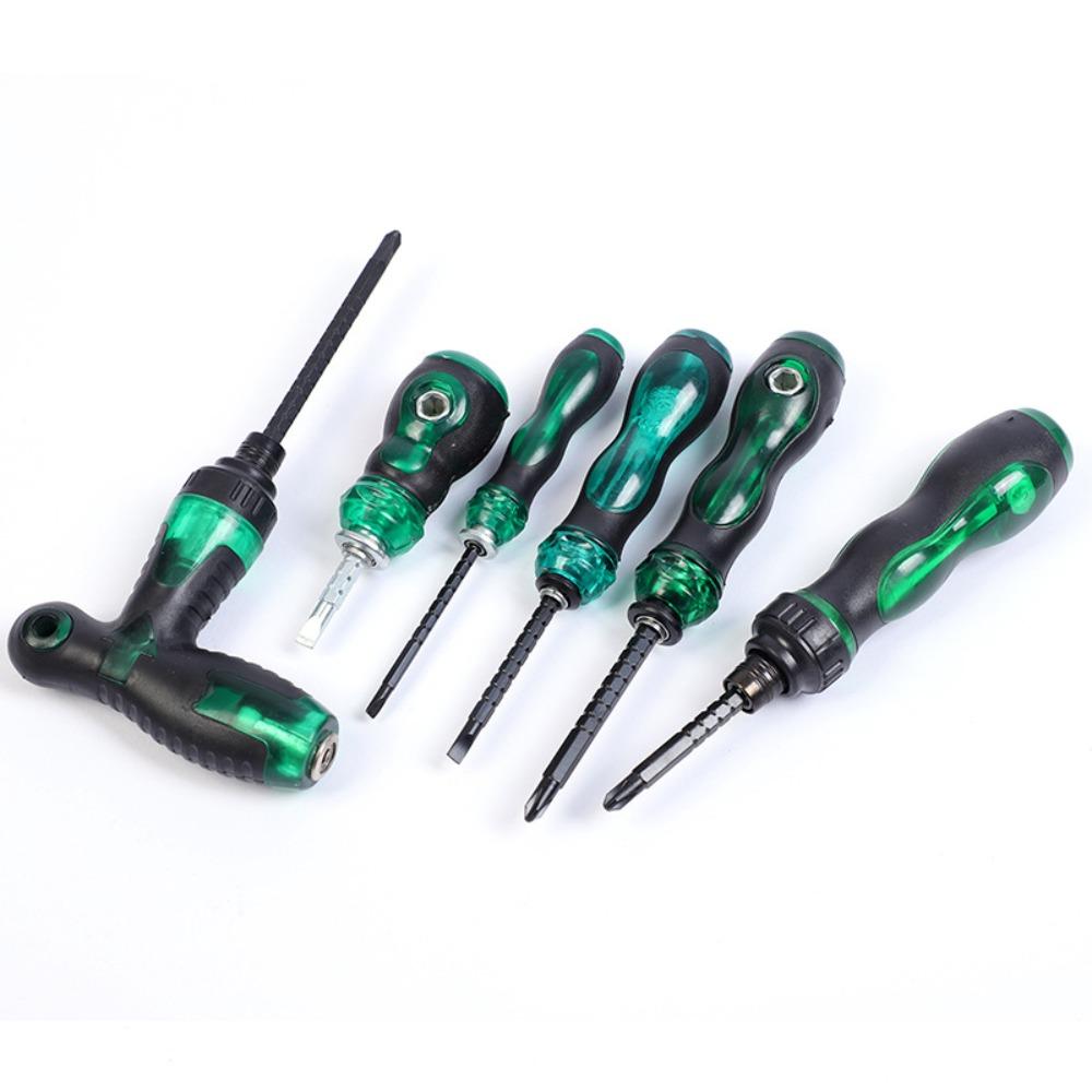 Slotted/Cross Telescopic Screwdriver Dual Purpose Ratchet Screwdriver New Repair Tool  Home