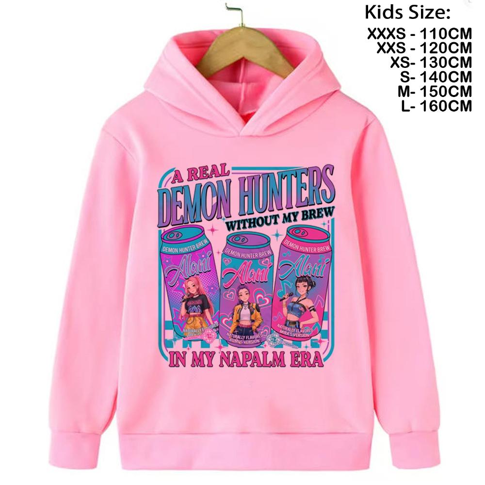 KPop Demon Hunters Hoodies Baby Girl Boy Clothes Fashion Casual Hooded Sweatshirts K-Pop Demon Hunters Pullover Kids