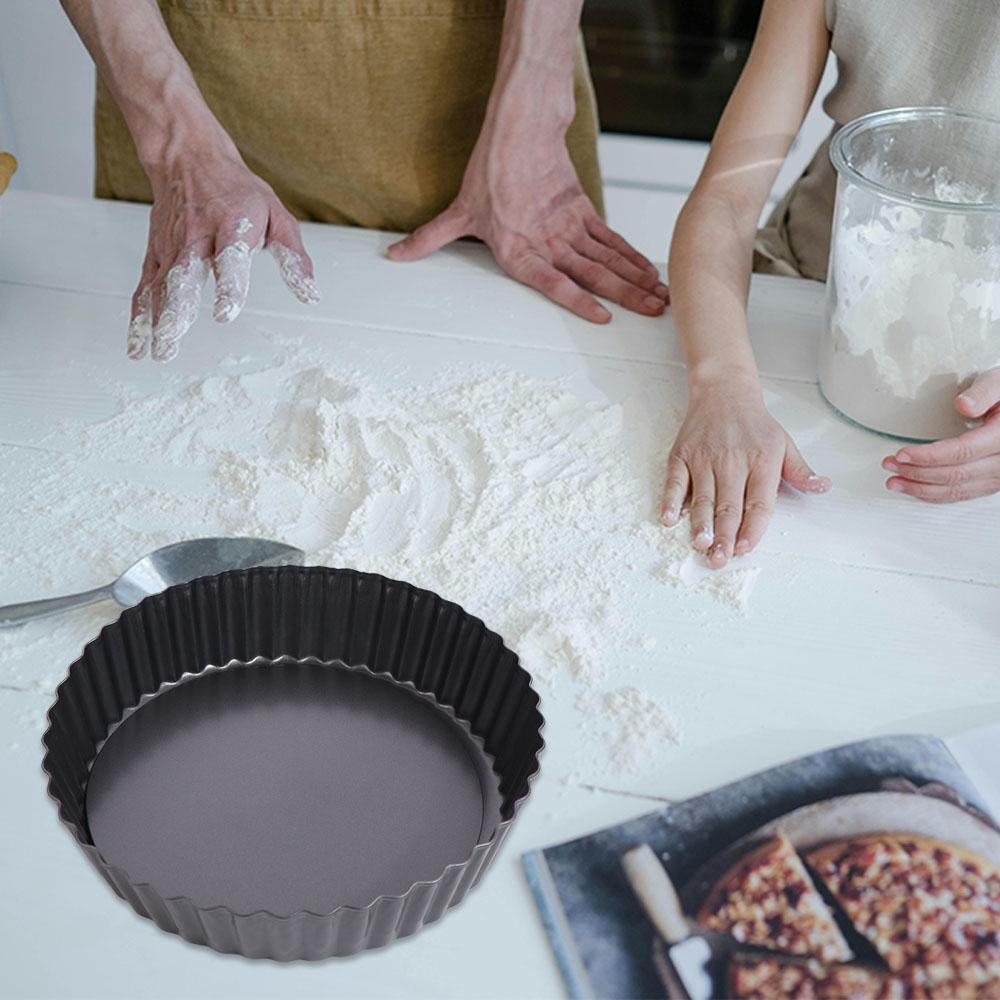Removable Bottom Non-Stick Molds Easy Clean Pizza Mould Bakeware Pan Professional Baking