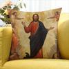 Russia Jesus Artists Canvas Painting  Various Sizes Square Pillow Case For Car Home Bedchamber Decor