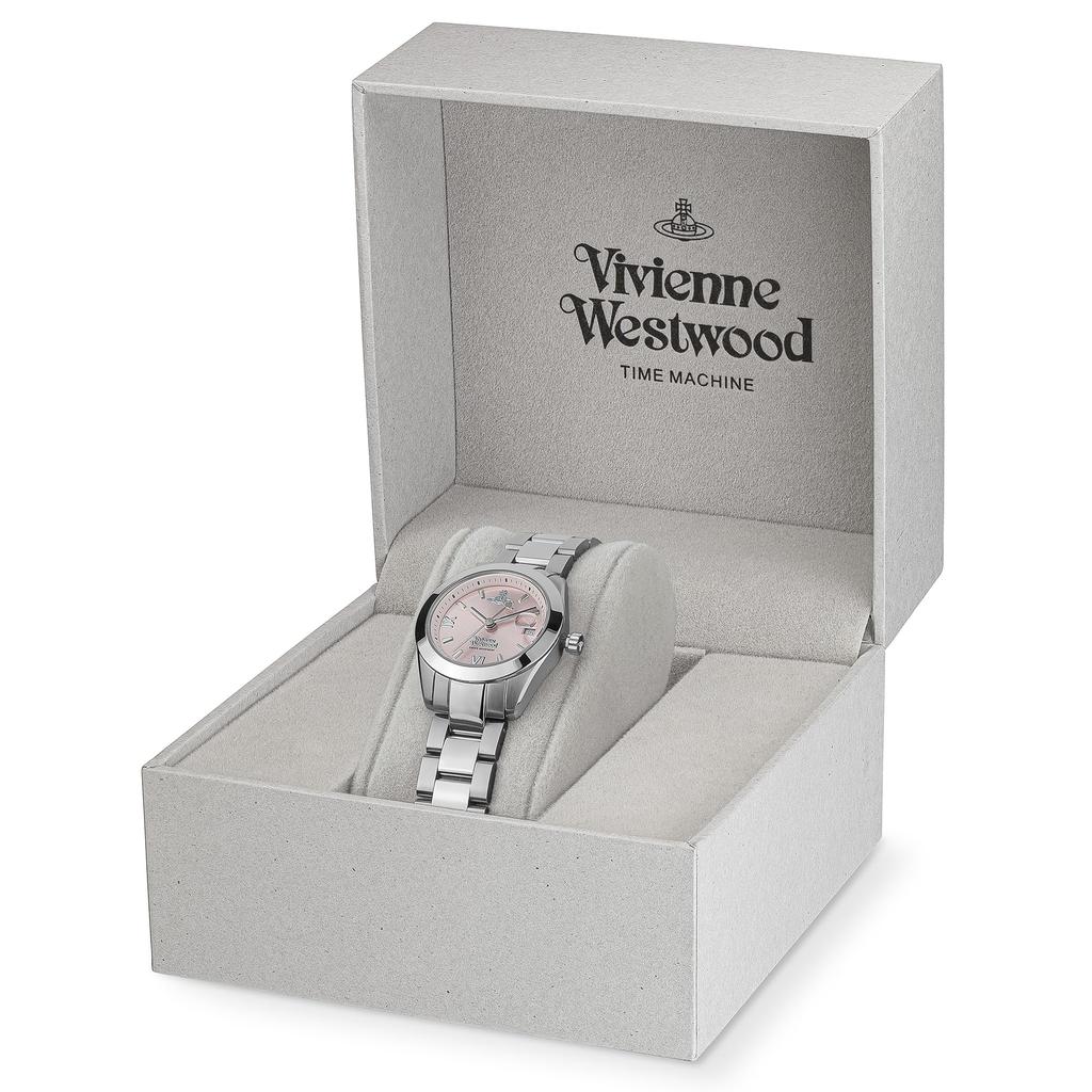 Vivenne Westwood Fenchurch 28mm Quartz Analog Display Bracelet Women's Watch, Pink,