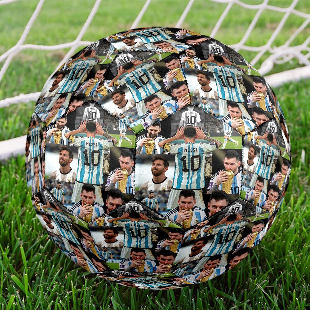 Messi 10 Number Football Soccer Ball Size 5 Football Machinestitched Indooroutdoor Universal Football Unique Gift For Soccer Lovers