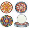 Datura Pocket Mirror 3pcs Diamond Painting Mirror Portable DIY Rhinestone Embroidery Mosaic Makeup Mirror Art Craft Set for Girl