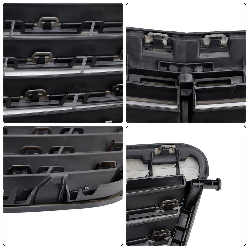 Black Front Grille Grill Fit for Mercedes-Benz E Class W212 E350 E550 2010 2011 2012 2013