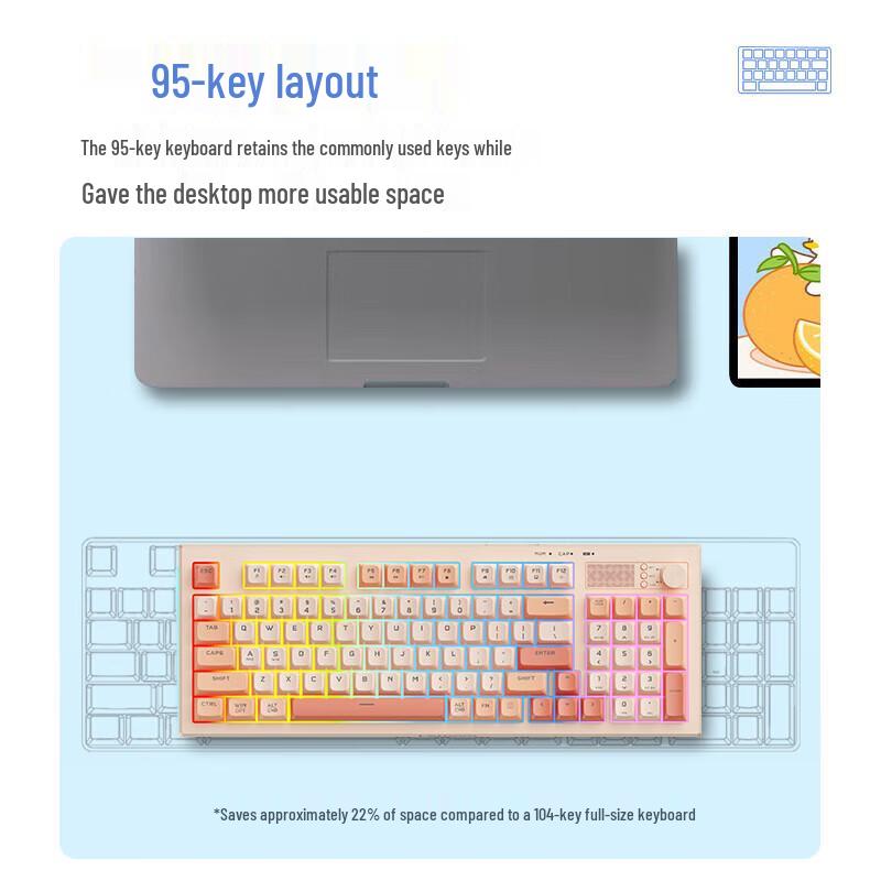Lenovo XiaoXin K5 Wired Hot-swappable Custom Mechanical Keyboard