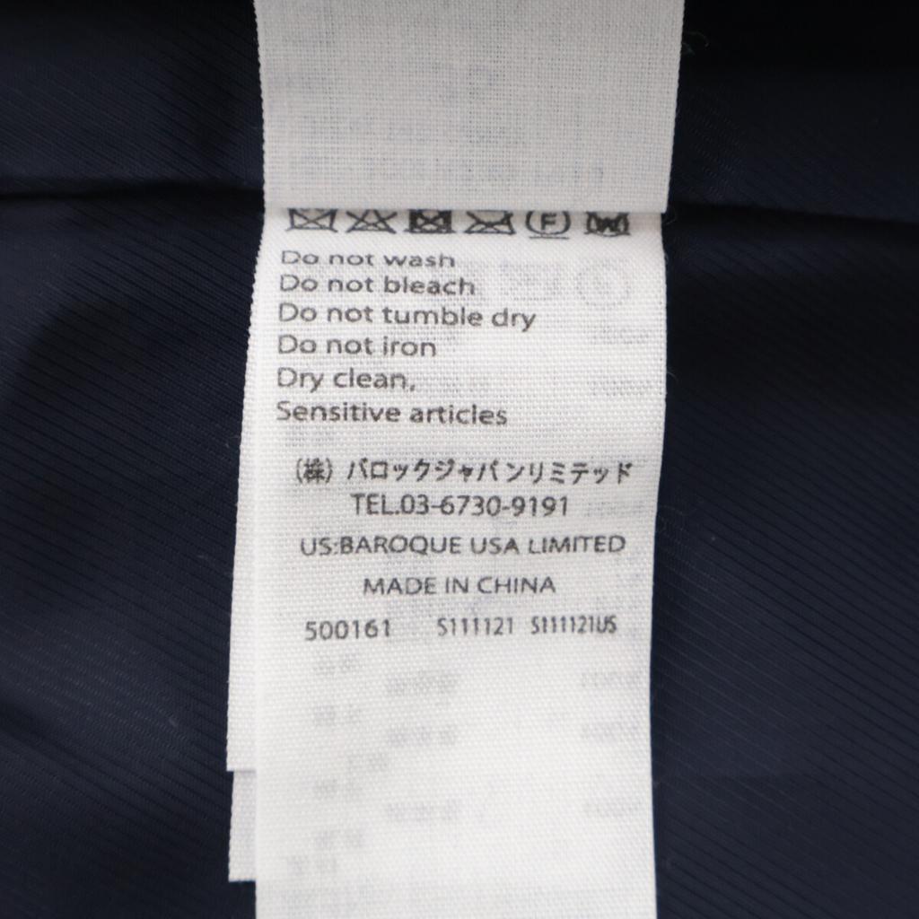 ENFOLD 22AW 300FA230-1930 Navy Soft Lambskin Melton Blouson Jacket 36 NavyUsed