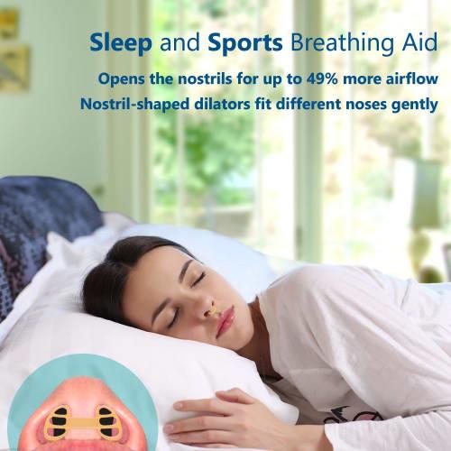 WoodyKnows Super Support Nasal Dilators, Soft Model, Improves Airflow for Sleep and Sports, Relieves Nasal Congestion and Nose-Related Snoring (Small,