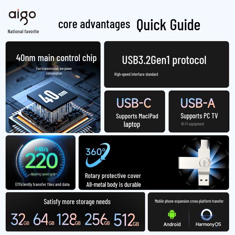 aigo U356 Type-C USB 3.1 Flash Drive