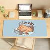 Cute Cat Illustration Mouse Pad For Office Gaming And Keyboards Non-Slip Large Waterproof