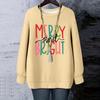 Ladies' Christmas Printed Round Neck Long Sleeved T-shirt Sweatshirt Top