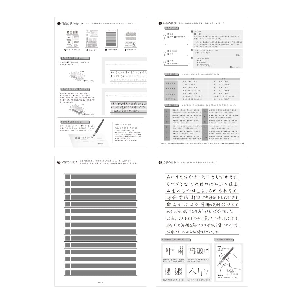 Midori Letter A5 Ruled Stationery for Beautiful Letters Beautiful Addressing Western Style 20589006 Set + Envelopes, 2, (20590006)