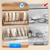 Adjustable Length Kitchen Racks Organizer Expandable Pot Lid Holder Pot Lid Rack  Cooking Space