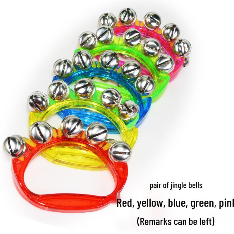 Children's Orff Percussion Instruments: Triangle, Castanets, Maracas, Tambourine, Wood Block, Cymbals