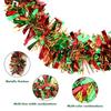 Christmas Tinsel Garland Christmas Sparkling Tinsel Hanging Pendant Festive Atmosphere For Holiday Staircase Railings