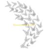 F26C 36 Pcs Hollow 3D Three-dimensional for Butterfly Wall Sticker Elegant Paper Wall Decal Artistic Stickers Home Wall Decor