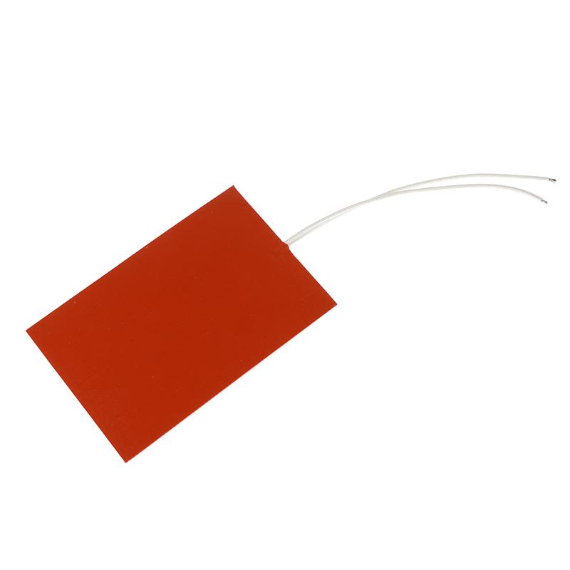 60W 12V Silicone Heating Pad For 3D Printer Square Rubber Heat Mat Flexible Waterproof Heated Bed Plate