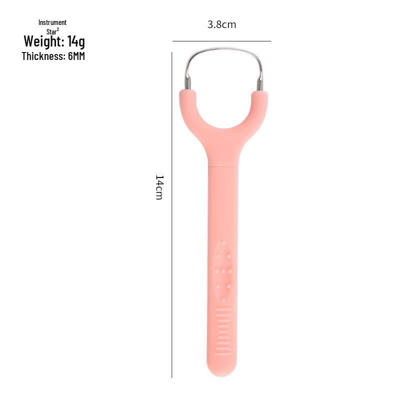 Stainless Steel Tongue Scraper for Oral Hygiene and Bad Breath Removal