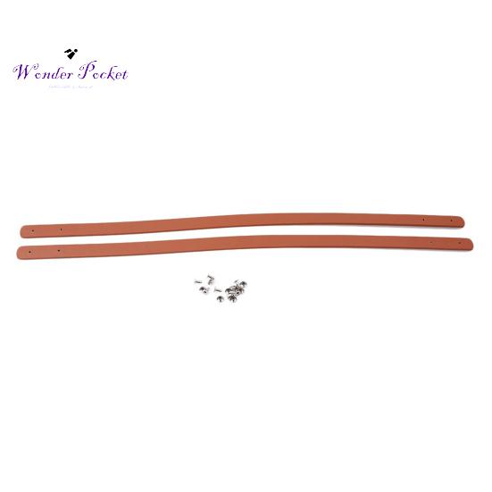 Asas elegantes para bolso, repuesto de agujeros de costura preperforados de piel sintética