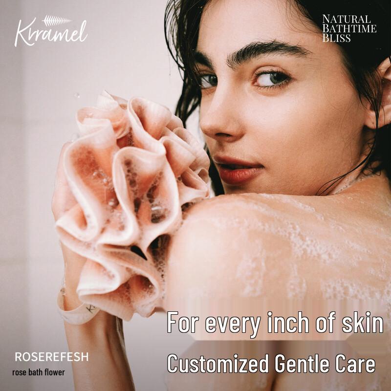 

KRRAMEL Rose Bath Pouf 16cm