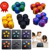 5pcs Dice Gonggi Jack Stone Pebbles Set Stone Catching Party Game Funny Gonggi Korea Game Hand Eye Coordination Training Toy