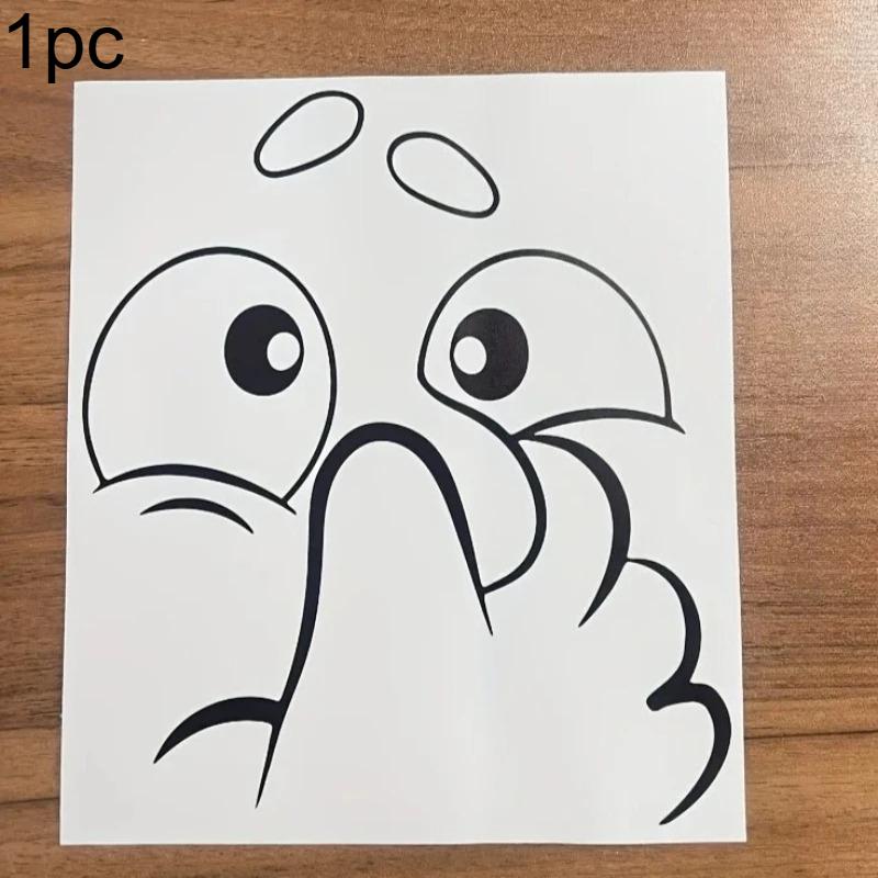 Креативные Забавные Наклейки для Ванной Комнаты Украшение для Ванной Наклейка на Унитаз Настенная Наклейка Милое Мультяшное Выражение Наклейки на Унитаз Арт Декор