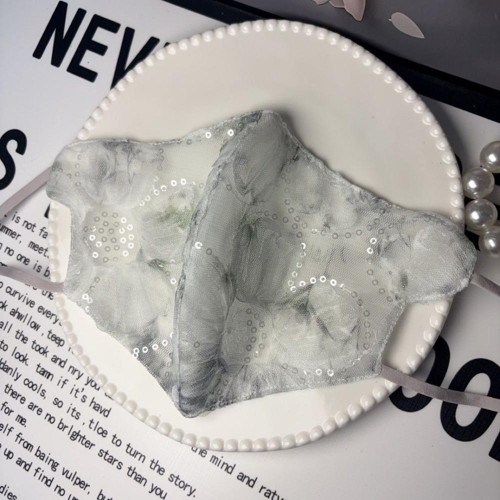 

Breathable Sunscreen Mask Adjustable Anti-sun Mask Gift Face Veil Women зелёный