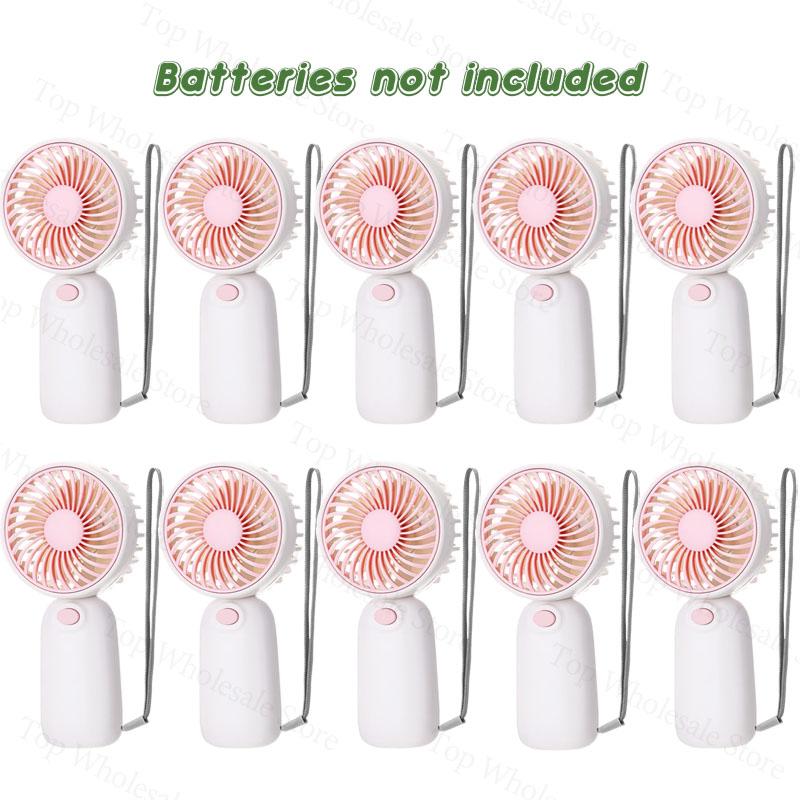 10-100 Pcs Mini Handheld Fan Bulk Wedding Fan Battery Operated Portable Fan Party Favors for Guests Bridal Shower Wedding Gifts 10 Pcs розовый