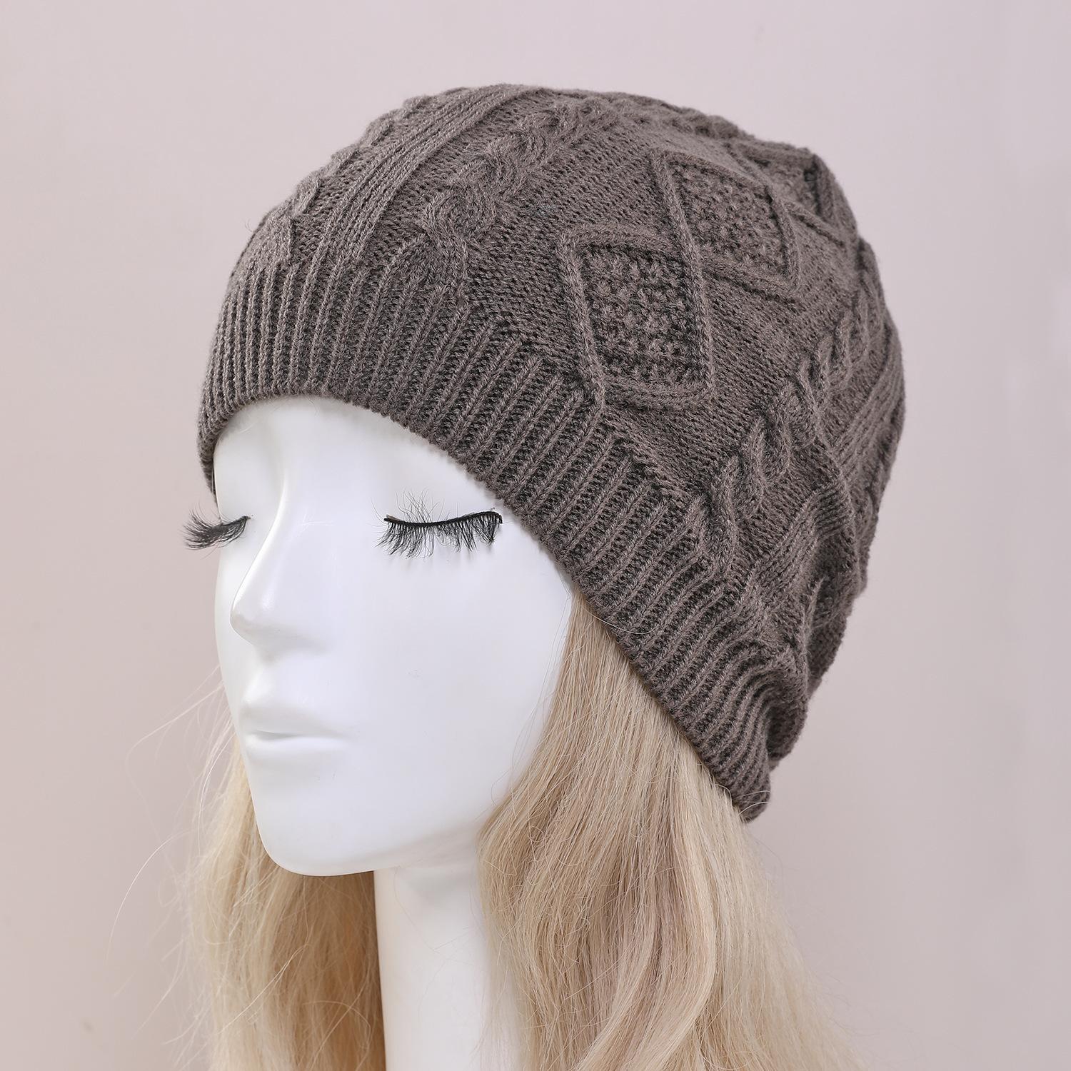 

Чоловічі та жіночі осінньо-зимові вовняні теплі шапки, що захищають вуха, модні, вітрозахисні, в язані гачком з ворсом one size