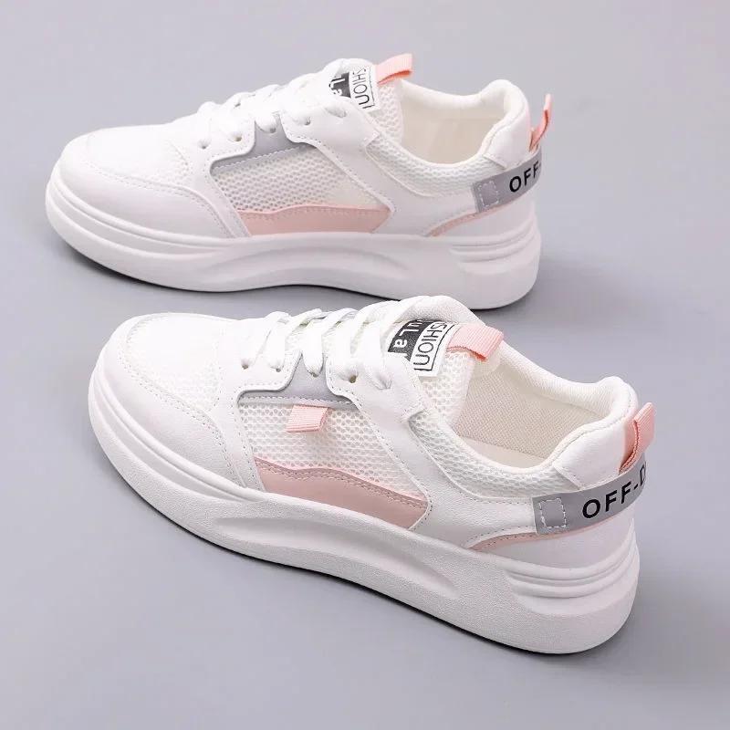 Mesh Breathable Women's Sneakers Summer New Comfor Running Shoe Lace-up Ladies Casual Light Shoe Zapatos De Mujer