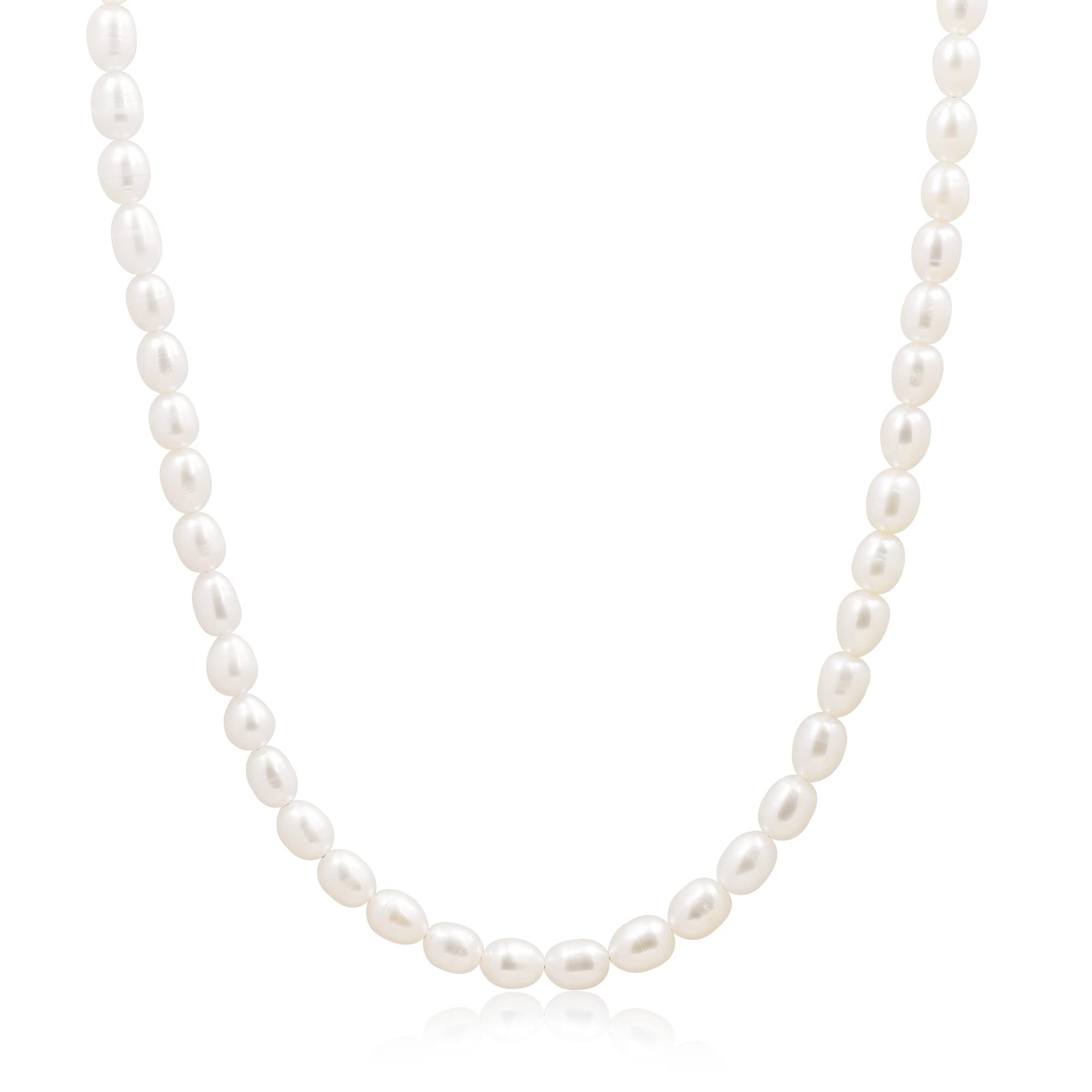 [COAI] Freshwater Pearl June Birthstone Power Stone Necklace for Women