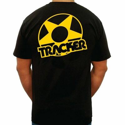 T-shirt Skateboard Tracker Trucks STAR LOGO NOIR avec Logo JAUNE T-shirt Unisexe
