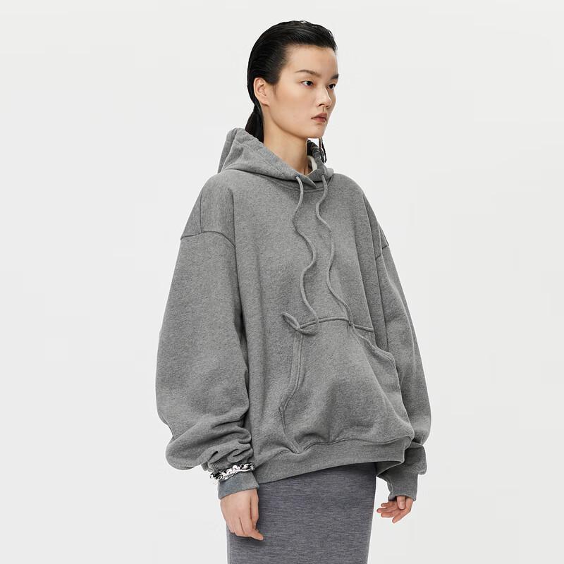 JNBY Women's 2024 Autumn Hooded Pullover Sweatshirt