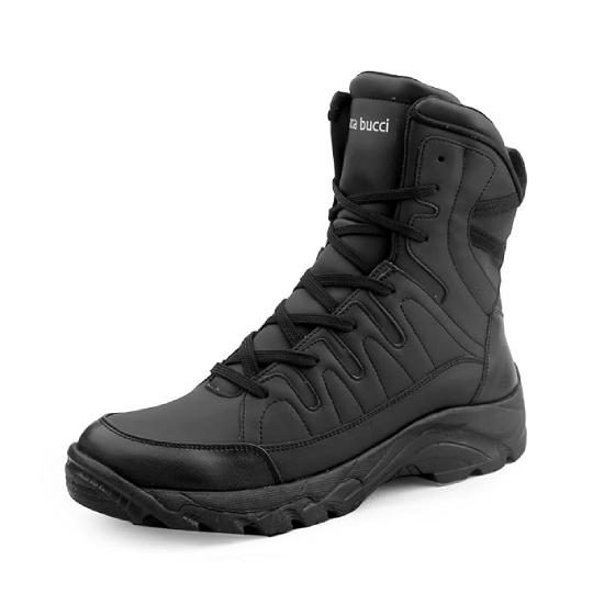 Bacca Bucci FLAME Original 7-Eye Moto Inspired Mild Water Proof High Top Ankle Snow Boots for Men