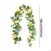 Artificial Eucalyptus Garland Green Leaf Vines Floral 1.8M Greenery Flower Decor for