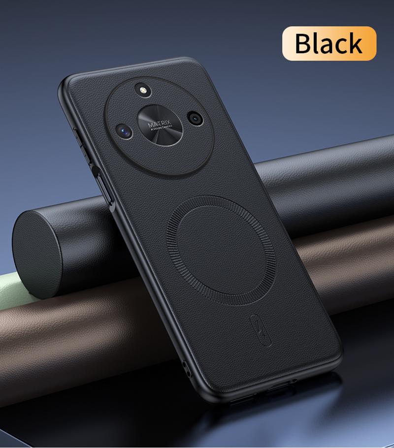 For Honor X50 Case Magnetic Leather Shield Cover For Honor X50 High Quality Anti-Fingerprint Non-Slip PC+TPU