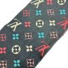 LOUIS VUITTON M70899 Rainbow Monogram wool Escalp Logo Mania Scarf Navy wool Used