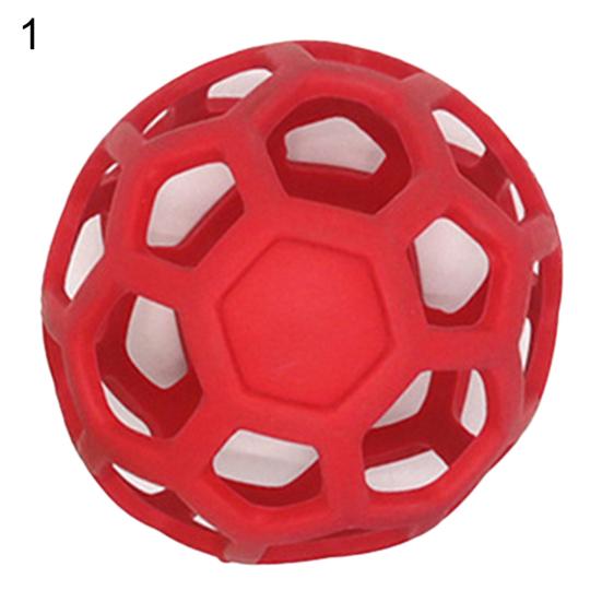 Dog Puppy Hollow Bell Tennis Ball Chew Scratch Playing Training Molar Pet Toy