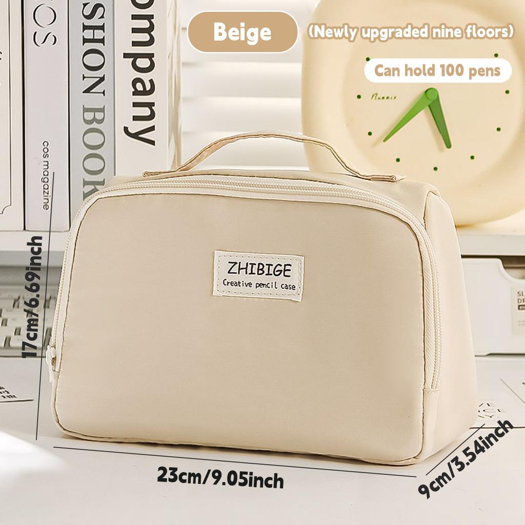Large Capacity Portable Pencil Case Korean Stationery Box Student Pencil Bag Atorage Bag Cosmetic Bag School Office Supplies