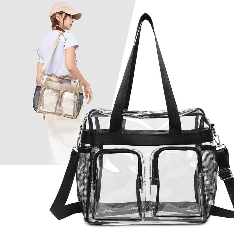 Large Capacity PVC Travel Bag - Wet/Dry Separation, Waterproof, Handheld & Crossbody Gym Bag