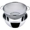 Nagao Deep Bowl and Colander 23cm Outer Stainless Made In Japan Tsubame-Sanjo Set, Standard, Diameter, 18-8 Steel,