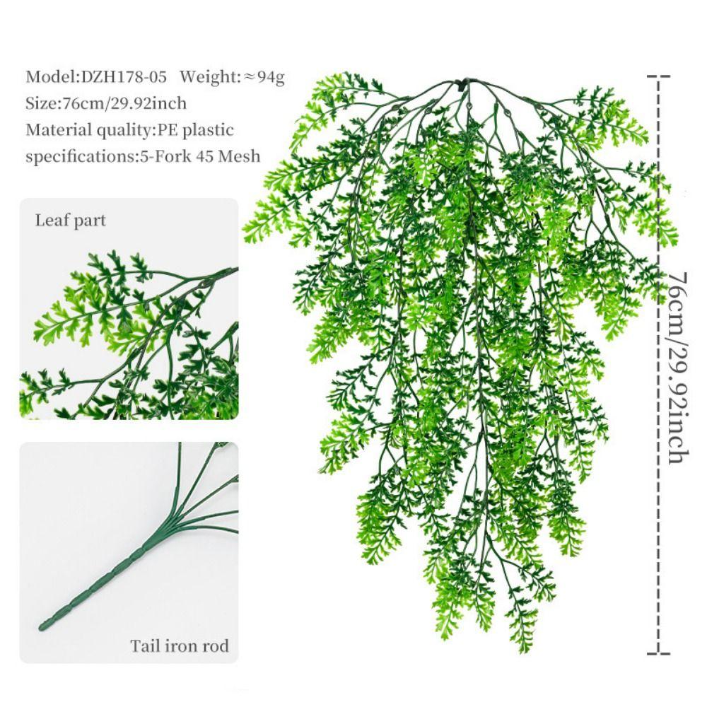 Fern Grass Hanging Vine Plastic Wall Hanging Vine Creative Artificial Greenery Plants Gift