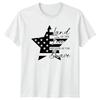 Land Of The Free Because Of The Brave American Patriotism Men Women Graphic Tee