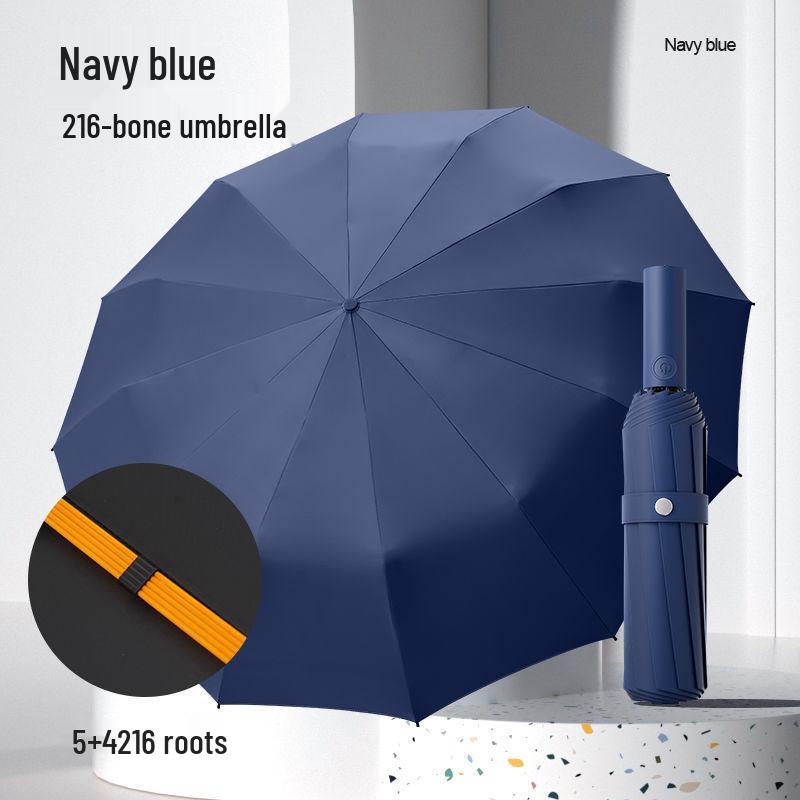 288 Ribs Automatic Sun/Rain Umbrella - Extra Large, Storm Resistant for Men & Women, Reinforced, Thickened Dual-Use Umbrella