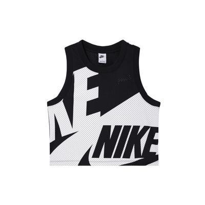 Letter Print Round Neck Mesh Breathable Casual Sleeveless Vest Women Tops Black FN2257010